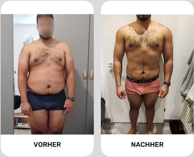 Vorher Nachher Personal Training Wien – Marawan minus 20kg in 28 Wochen
