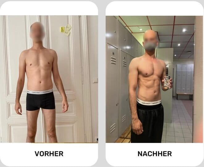 Vorher Nachher Personal Training Wien – Patrick plus 9kg Muskelaufbau in 6 Monaten