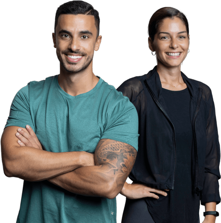 Poträt von Shervin und Yeliz als Personal Trainer und Personal Trainerin in Wien.